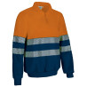 Sudadera A.V. STIRLING naranja flúor-azul marino orión