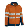 Chaqueta softshell A.V. TACOMA naranja flúor-azul marino orión
