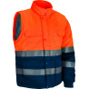 Chaqueta desmontable A.V. SEQUOIA naranja flúor-azul marino orión