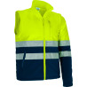 Chaqueta desmontable A.V. BRAMPTON naranja flúor-azul marino orión