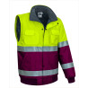 Chaqueta desmontable A.V. DONEGAL naranja fluor-gris carbon