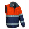 Chaqueta desmontable A.V. DONEGAL naranja fluor-gris carbon