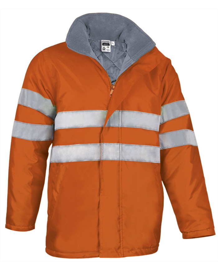 Parka A.V. TRAFFIC naranja flúor-azul marino orión