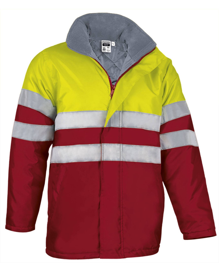 Parka A.V. TRAFFIC naranja flúor-azul marino orión