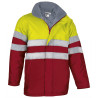 Parka A.V. TRAFFIC naranja flúor-azul marino orión