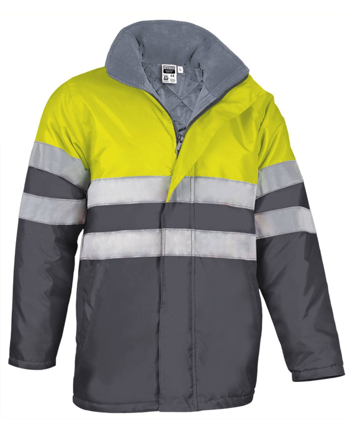 Parka A.V. TRAFFIC naranja flúor-azul marino orión