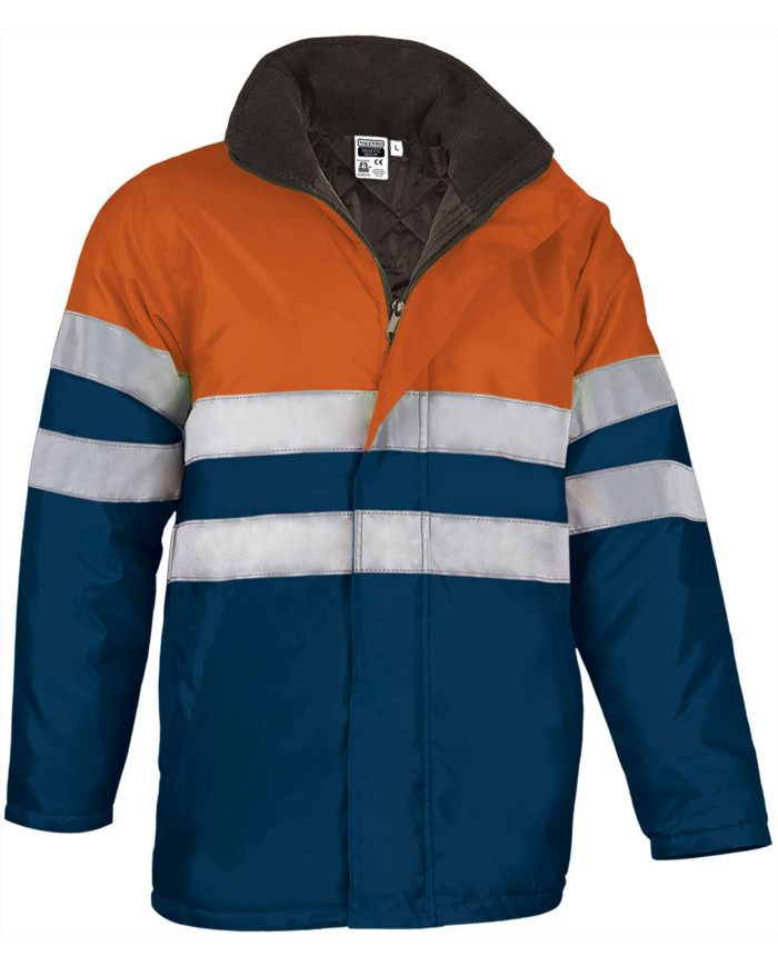 Parka A.V. TRAFFIC naranja flúor-azul marino orión