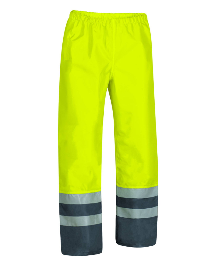 Cubre pantalón de lluvia NARVIK naranja flúor-azul marino orión