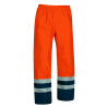 Cubre pantalón de lluvia NARVIK naranja flúor-azul marino orión