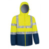 Chaqueta lluvia A.V. TORNADO naranja flúor-azul marino orión