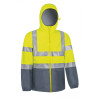 Chaqueta lluvia A.V. TORNADO naranja flúor-azul marino orión