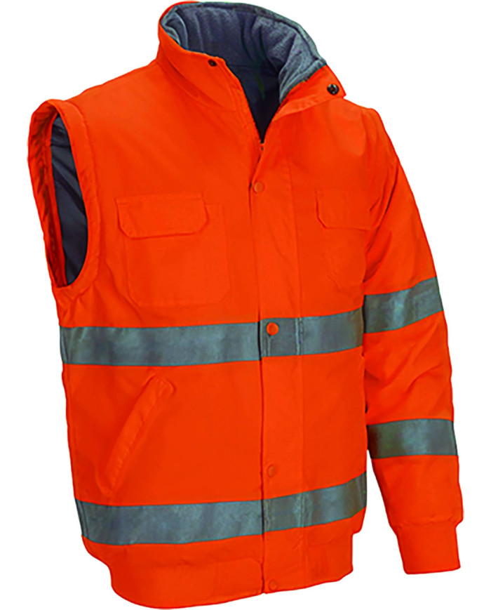 Chaqueta desmontable A.V. FLINDERS naranja flúor