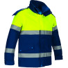 Parka 2 en 1 MURRAY naranja flúor-azul marino orión