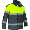 Parka 2 en 1 MURRAY naranja flúor-azul marino orión