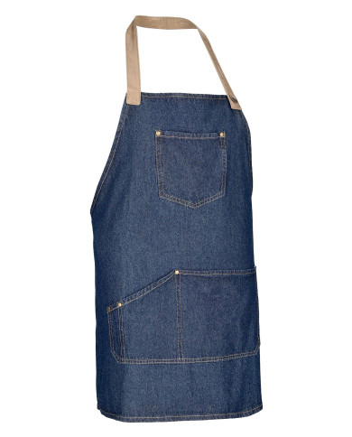 Delantal MARLON azul denim