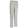 Pantalón de cocina SIRLOIN raya diplomatica negro blanco