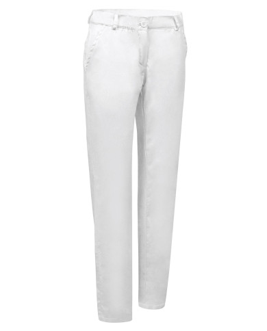 Pantalón chino mujer PASACALLES blanco
