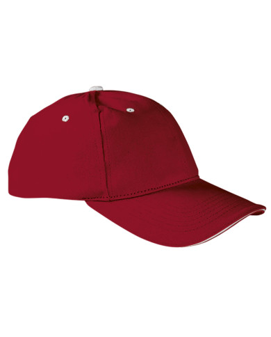 Gorra SANDWICH azul marino orión-rojo loto-amarillo limón