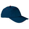 Gorra SANDWICH azul marino orión-rojo loto-amarillo limón