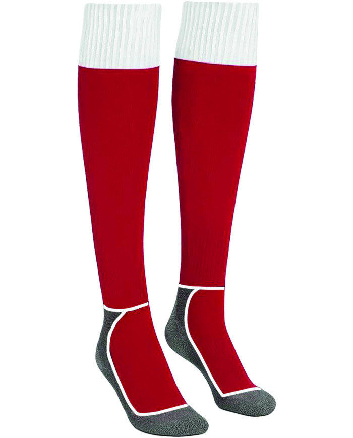 Medias de fútbol TRAFFORD negro-blanco