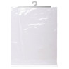 Bolsa de plástico con adhesivo y percha CARACAS transparente