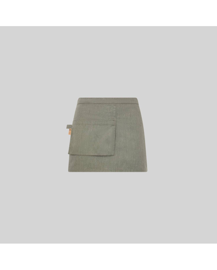 DELANTAL CORTO BOLSILLO CARTERA SARGA RECICLADA 35X67 CM GARYS