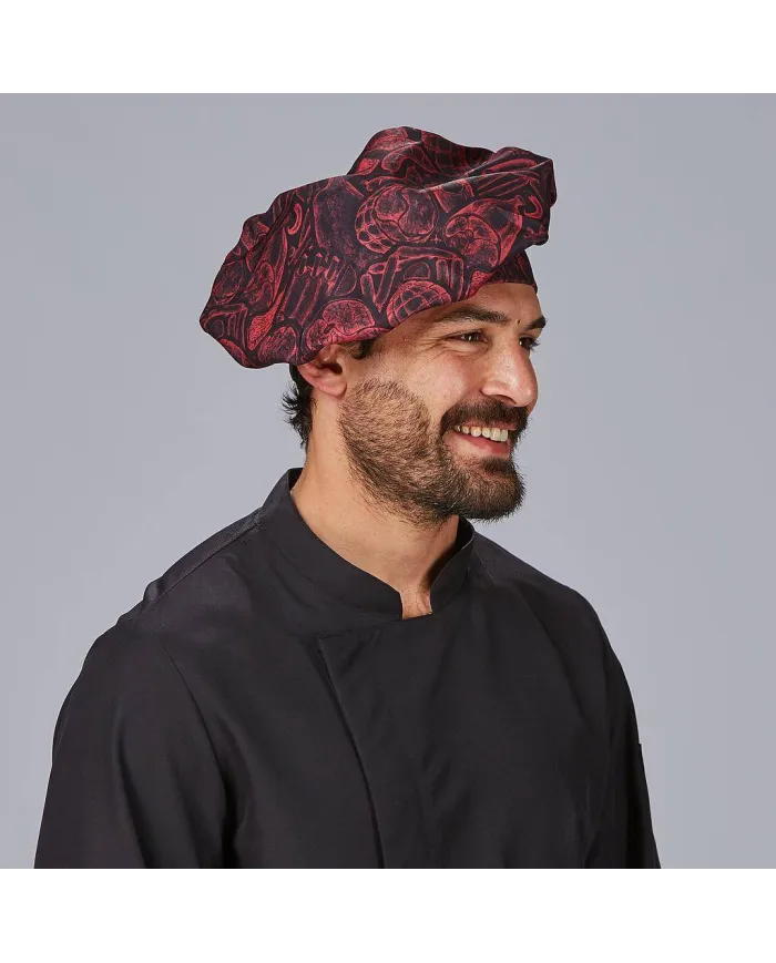 GORRO GRAN CHEF VELCRO ESTAMPADO GARYS