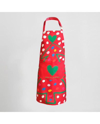 DELANTAL AGATHA NAVIDAD 80X68 CM GARYS