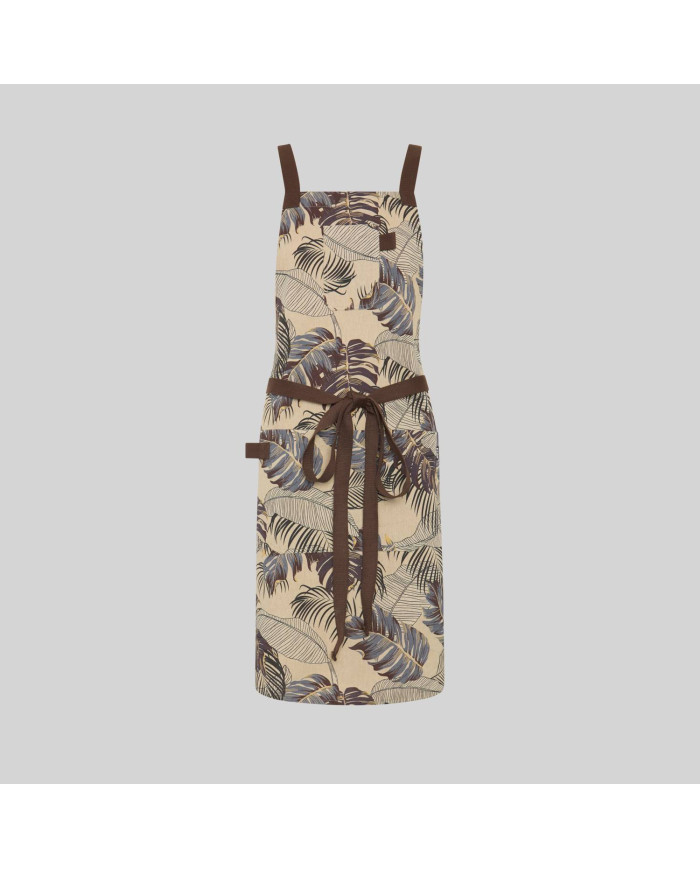 DELANTAL PETO ESTAMPADO FLORES 88X74 CM GARYS