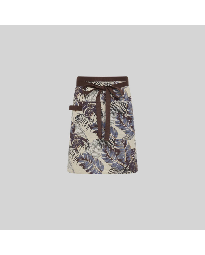 DELANTAL CORTO ESTAMPADO FLORES 50X74 CM GARYS