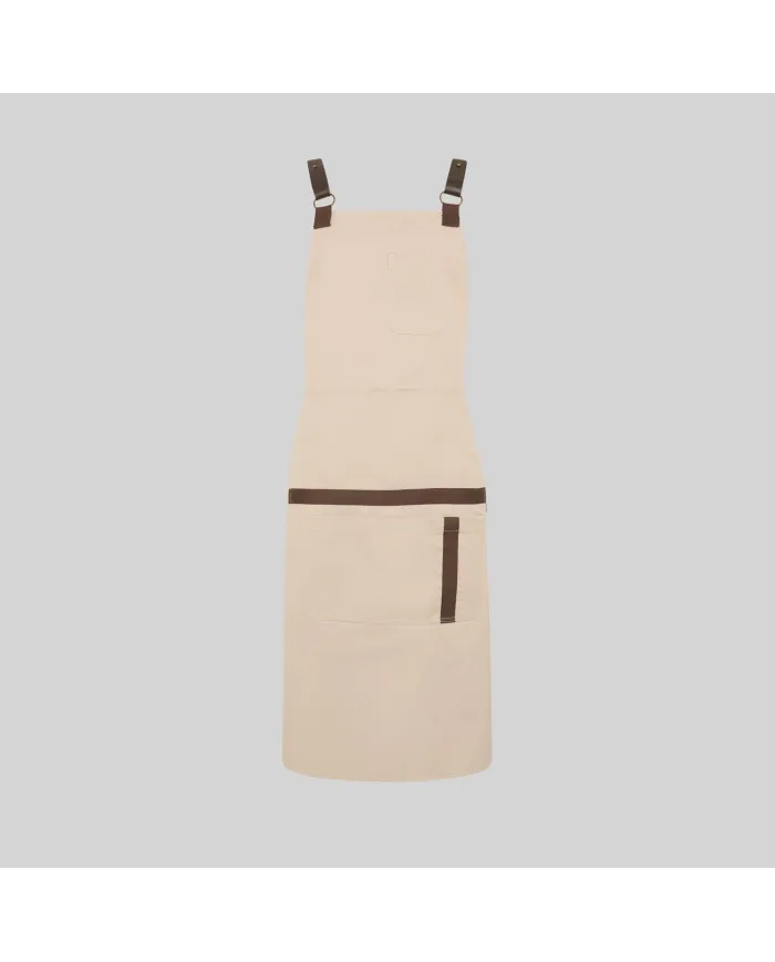 DELANTAL PETO HERRAJES EN PIEL 88X74 CM GARYS