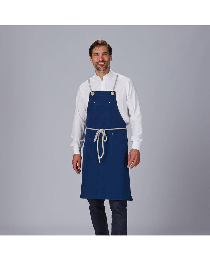 DELANTAL PETO CORDON TRENZADO 88X74 CM GARYS