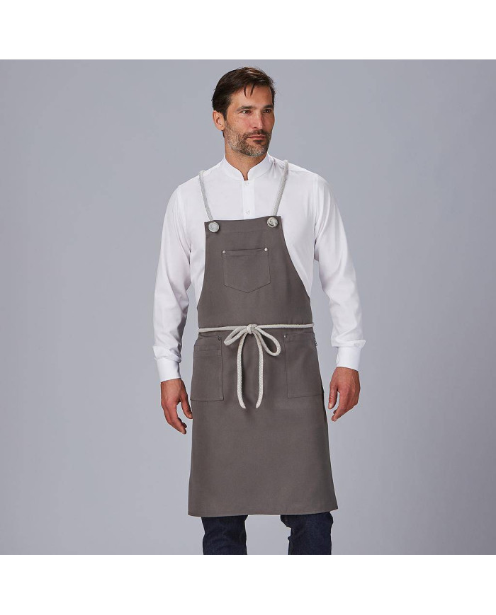 DELANTAL PETO CORDON TRENZADO 88X74 CM GARYS