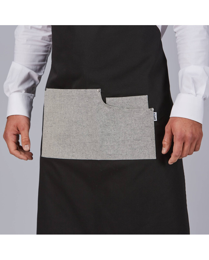 DELANTAL PETO BICOLOR 88X74 CM GARYS