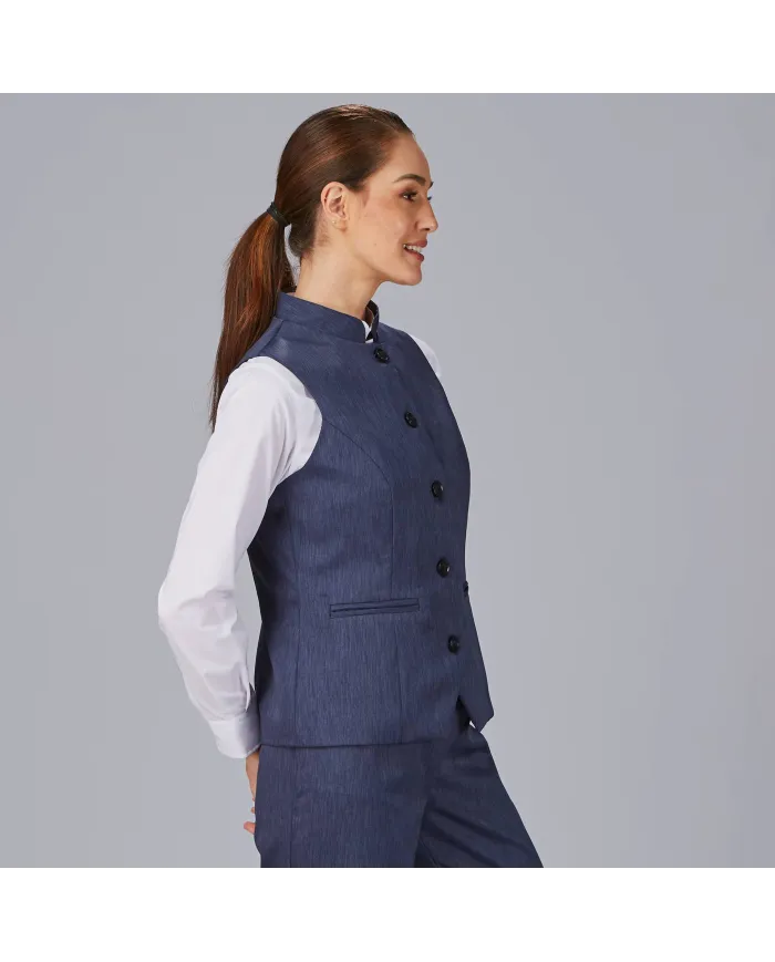 CHALECO MUJER CUELLO MAO LUJAN GARYS