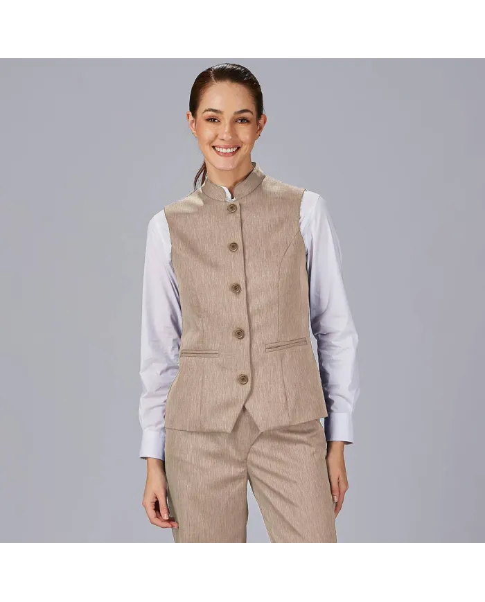 CHALECO MUJER CUELLO MAO LUJAN GARYS
