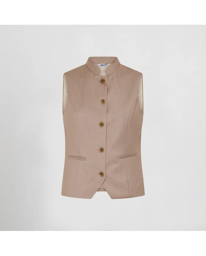 CHALECO MUJER CUELLO MAO LUJAN GARYS