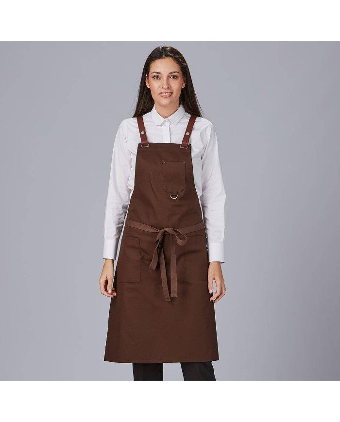 DELANTAL PETO OLLADOS TIRAS COMBI 88X74 CM GARYS