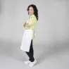 DELANTAL CON PUNTILLA BLANCO O VICHY 80X54 CM GARYS
