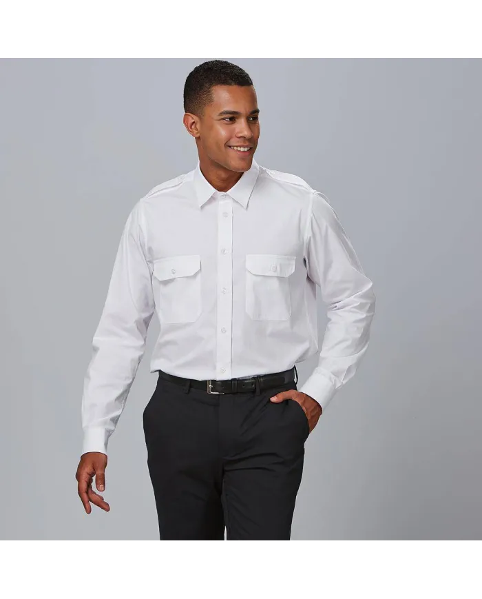 CAMISA UNISEX CHARRETERAS M/L ELASTAN "RED LINE" GARYS