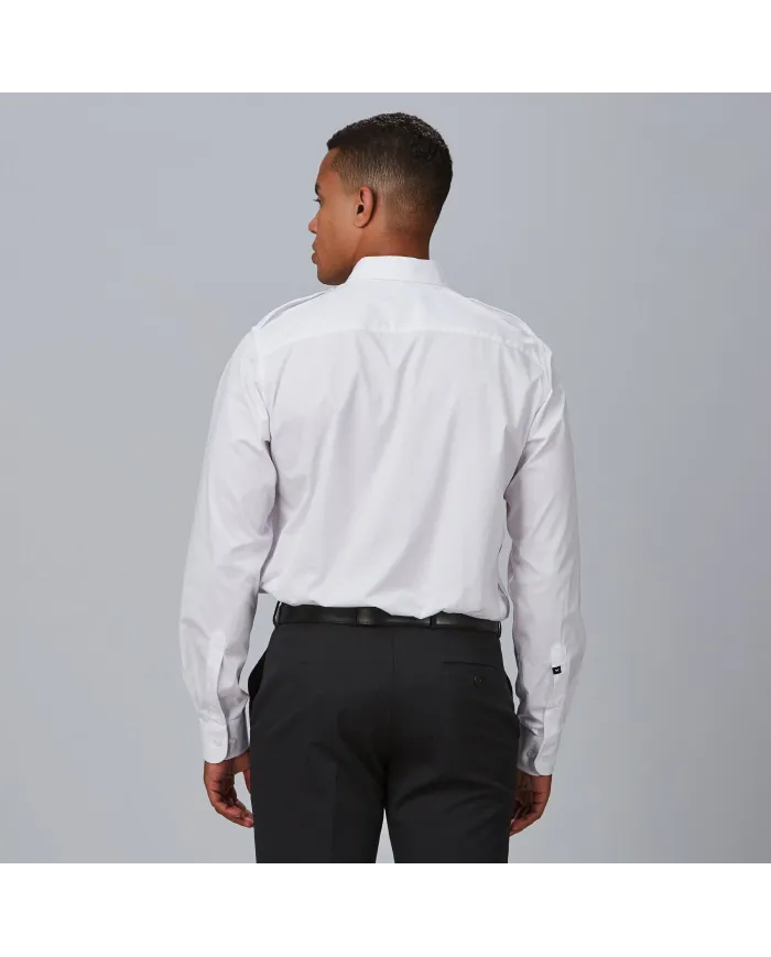 CAMISA UNISEX CHARRETERAS M/L ELASTAN "RED LINE" GARYS
