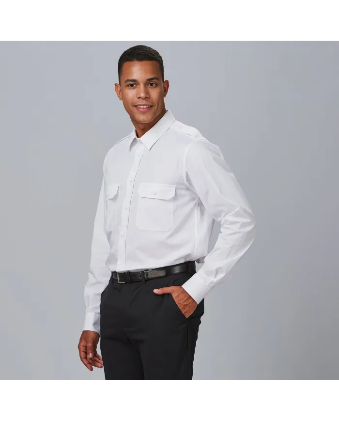 CAMISA UNISEX CHARRETERAS M/L ELASTAN "RED LINE" GARYS