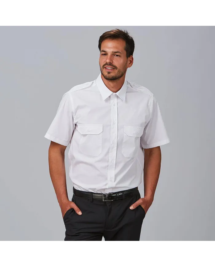 CAMISA UNISEX CHARRETERAS M/C ELASTAN "RED LINE" GARYS