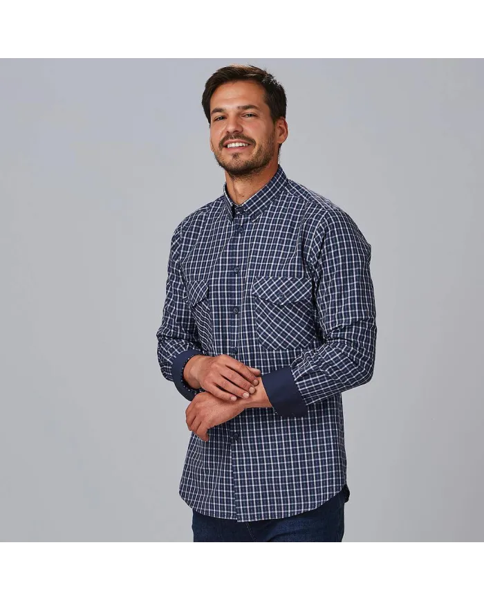 CAMISA HOMBRE SLIM FIT CUADROS FAUSTO GARYS