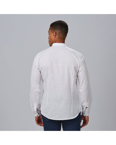 CAMISA HOMBRE DANTE SLIM FIT FALSO LINO GARYS