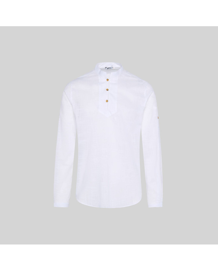CAMISA HOMBRE DANTE SLIM FIT FALSO LINO GARYS