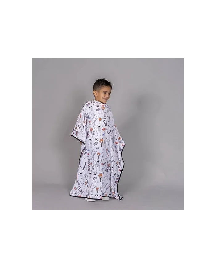 CAPA DE PELUQUERIA INFANTIL ESTAMPADA GARYS