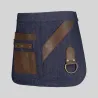 DELANTAL CORTO VAQUERO Y PIEL 30X42 CM GARYS