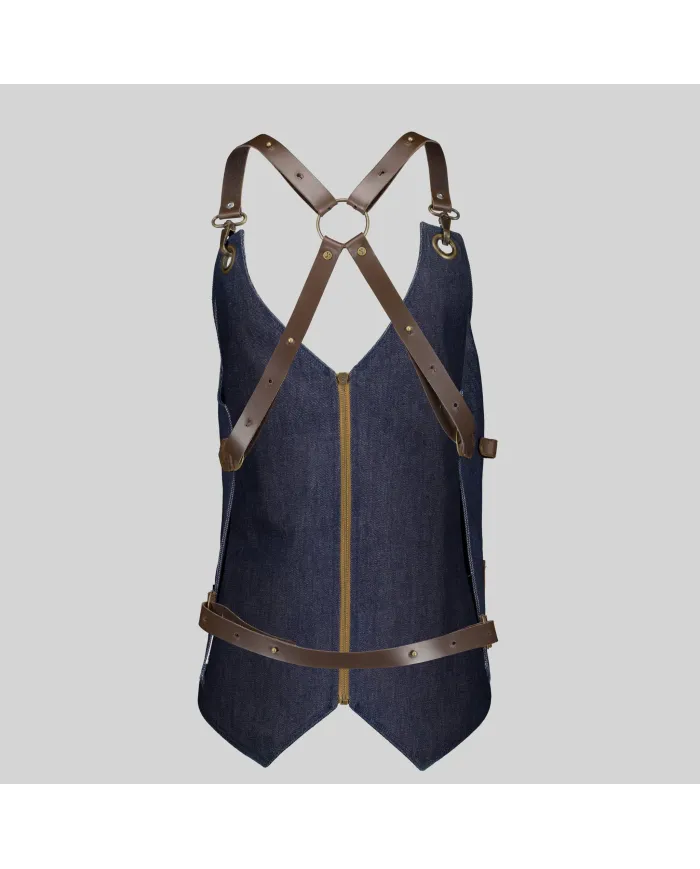 CHALECO UNISEX VAQUERO Y PIEL KURUME GARYS