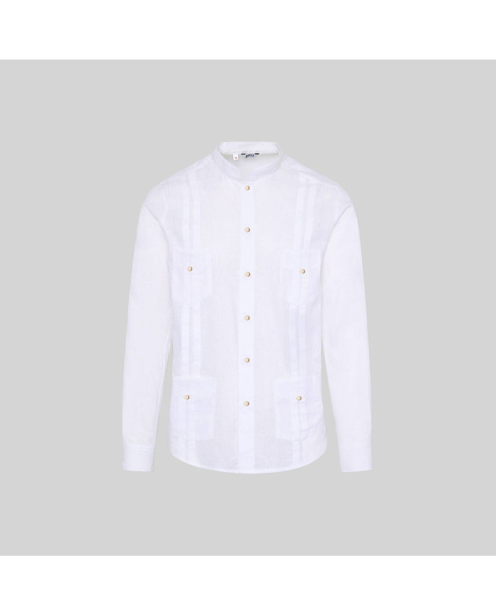 GUAYABERA HOMBRE CUELLO MAO BORNEO GARYS